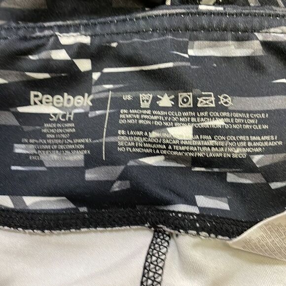 REEBOK Multi Color Workout Leggings Sz S - Picture 5 of 6